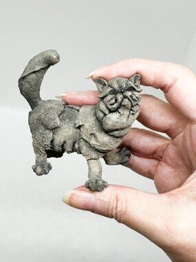 Vintage Breed Apart Mini Persian Cat Posh Abstract Figurine Sculpture